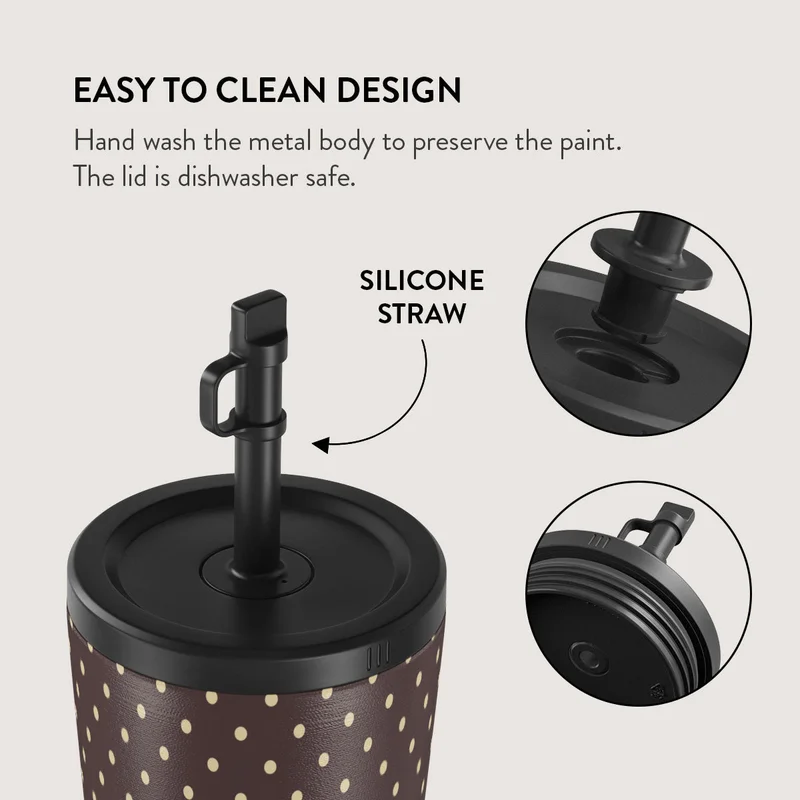 Burga  Burga Sorry Busy 700ml Travel Mug Flap & Straw Set Lid Combo – BPA-Free Stainless Steel, Triple-Layer Insulated, Leak-Resistant, Premium Printed Design – Hot & Cold Drinks  | Best Price UAE